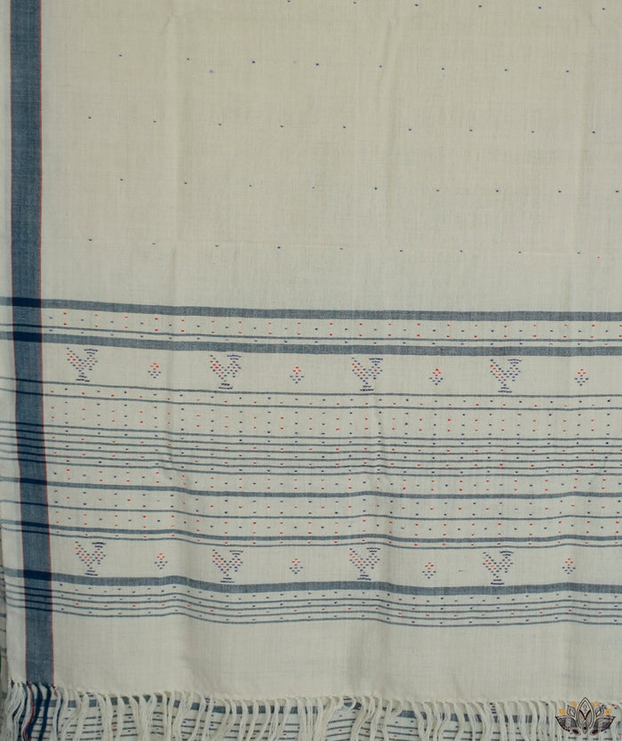 PURE MERINO TANGALIYA HANDWOVEN SHAWL (NATURAL DYE)