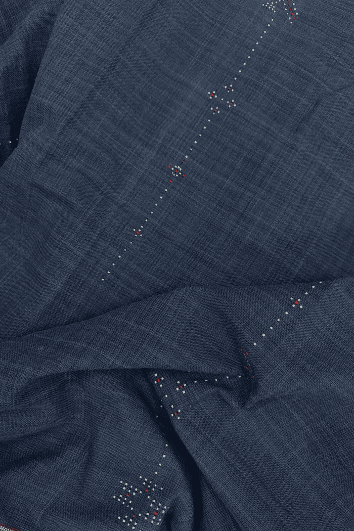 PURE MERINO TANGALIYA HANDWOVEN SHAWL (NATURAL DYE)