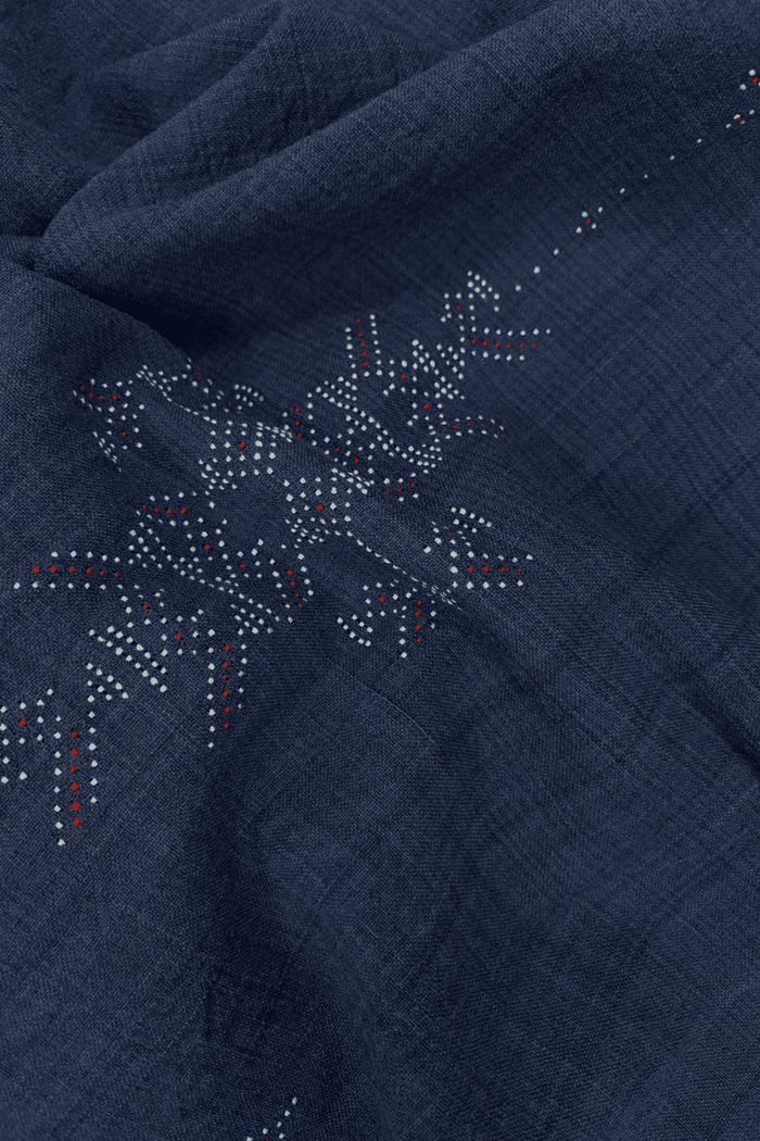 PURE MERINO TANGALIYA HANDWOVEN SHAWL (NATURAL DYE)