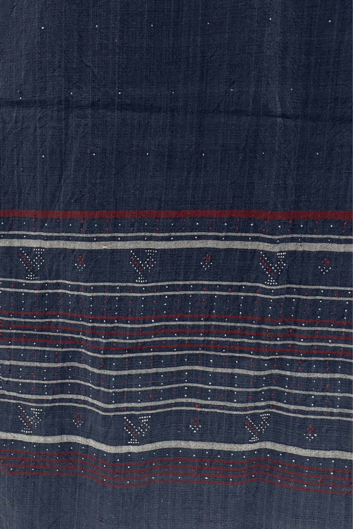PURE MERINO TANGALIYA HANDWOVEN SHAWL (NATURAL DYE)
