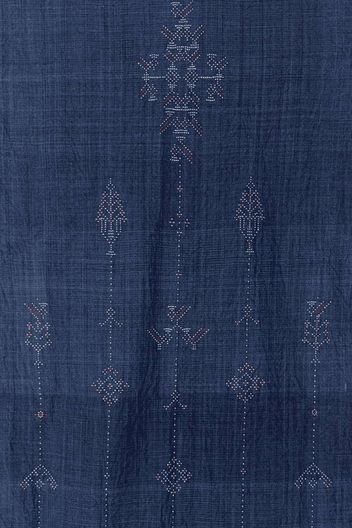 PURE MERINO TANGALIYA HANDWOVEN SHAWL (NATURAL DYE)