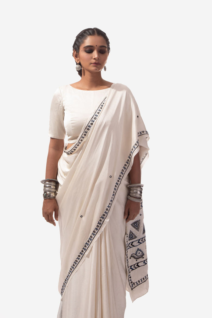 Rabari Embroidery Saree