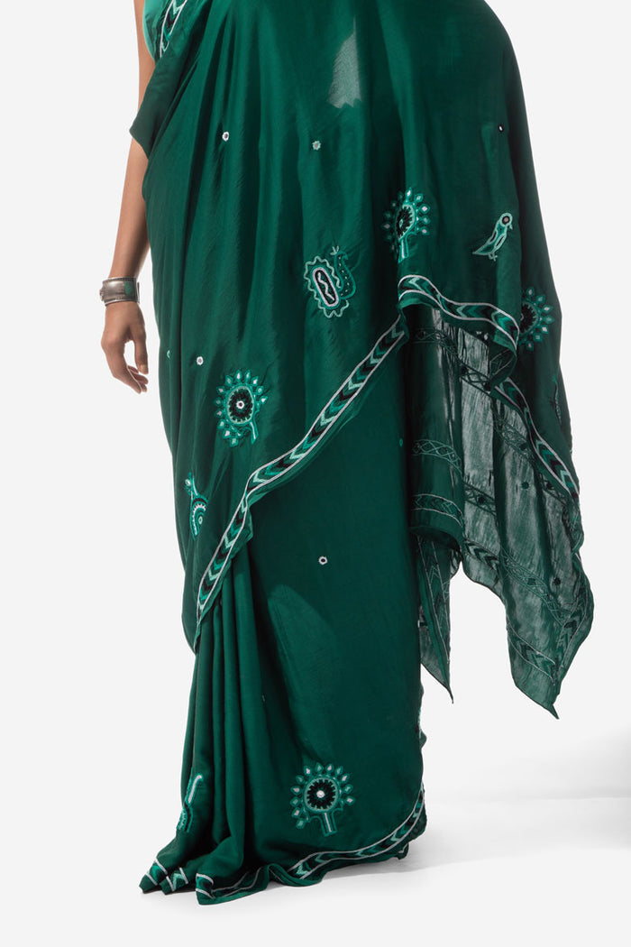 Rabari Embroidery Saree