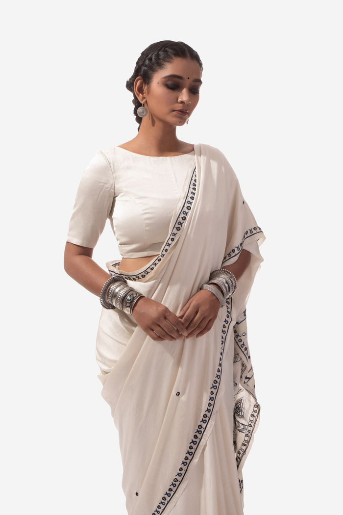 Rabari Embroidery Saree