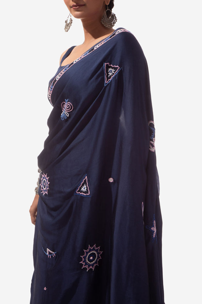 Rabari Embroidery Saree