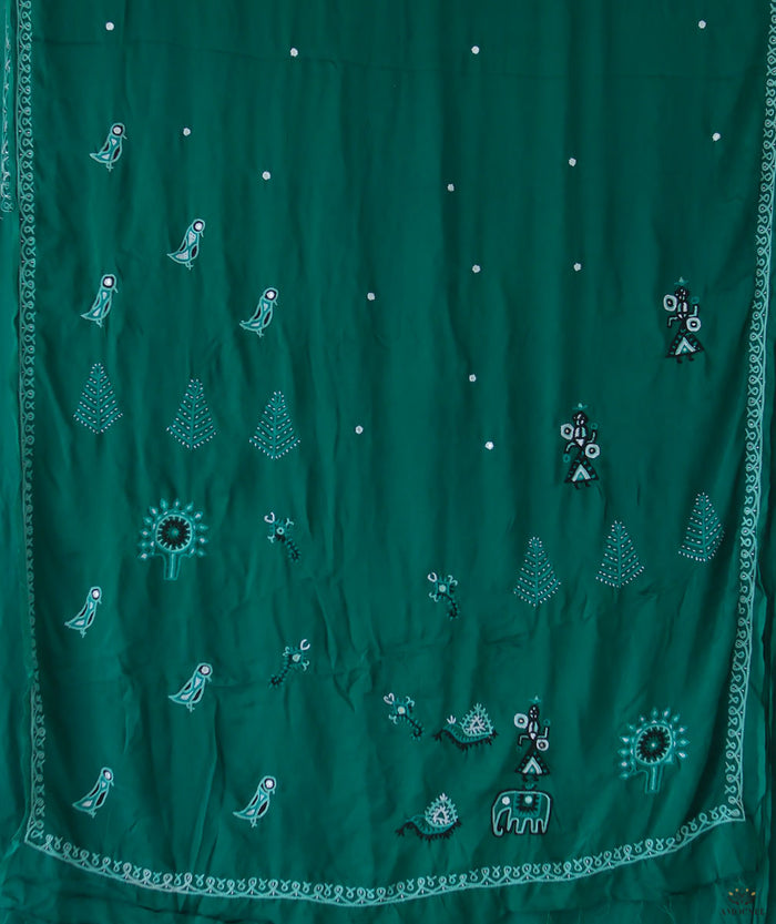 Rabari Embroidery Saree