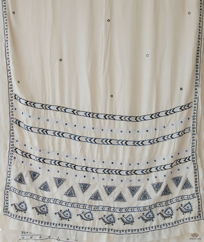 Rabari Embroidery Saree