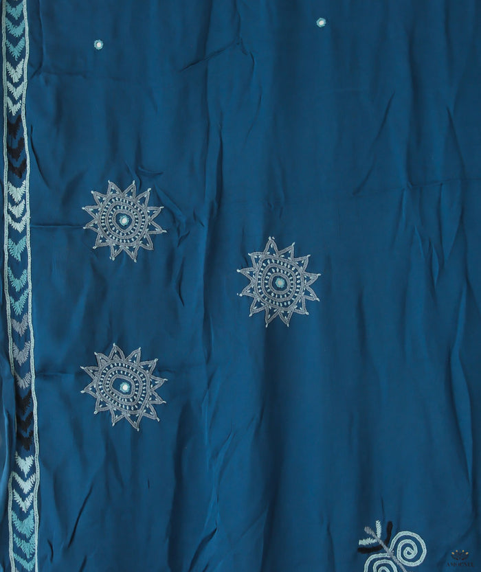 Rabari Embroidery Saree