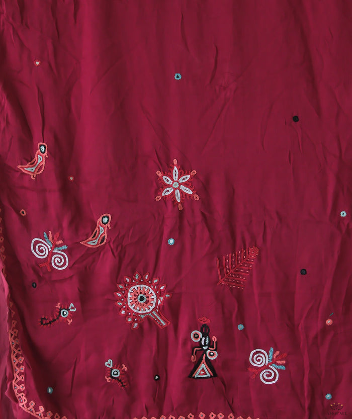 Rabari Embroidery Saree