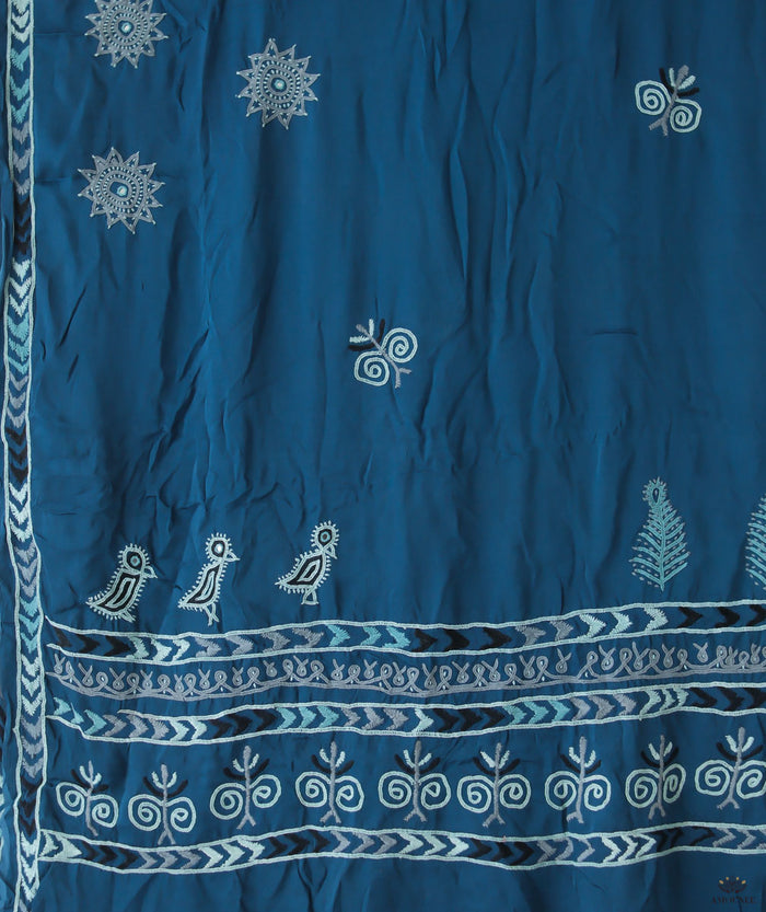 Rabari Embroidery Saree