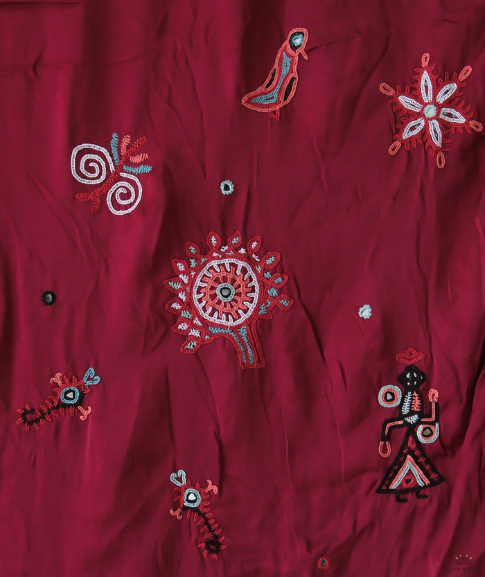 Rabari Embroidery Saree