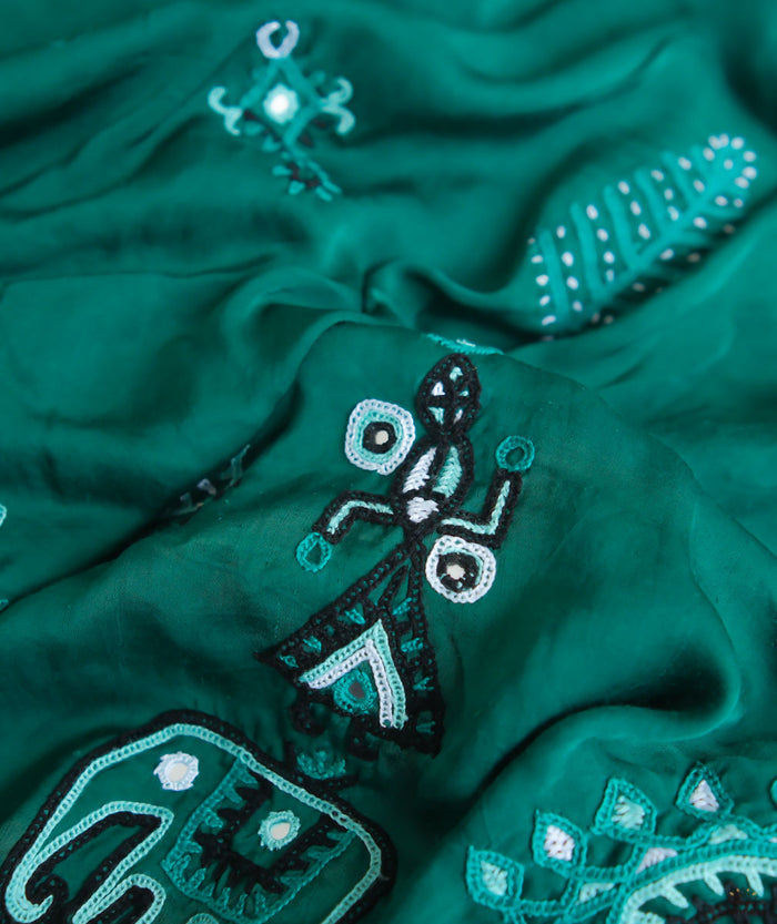 Rabari Embroidery Saree