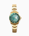 Jewelry Pleasures Anytime Unisex Watch - P26SP050-GOLDGREEN