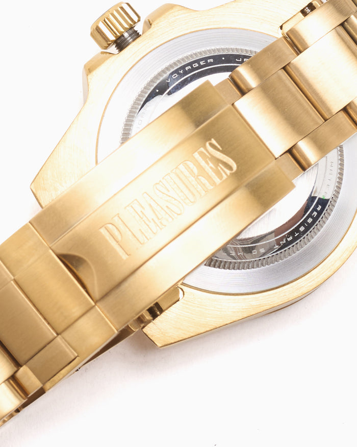 Jewelry Pleasures Anytime Unisex Watch - P26SP050-GOLDBLACK