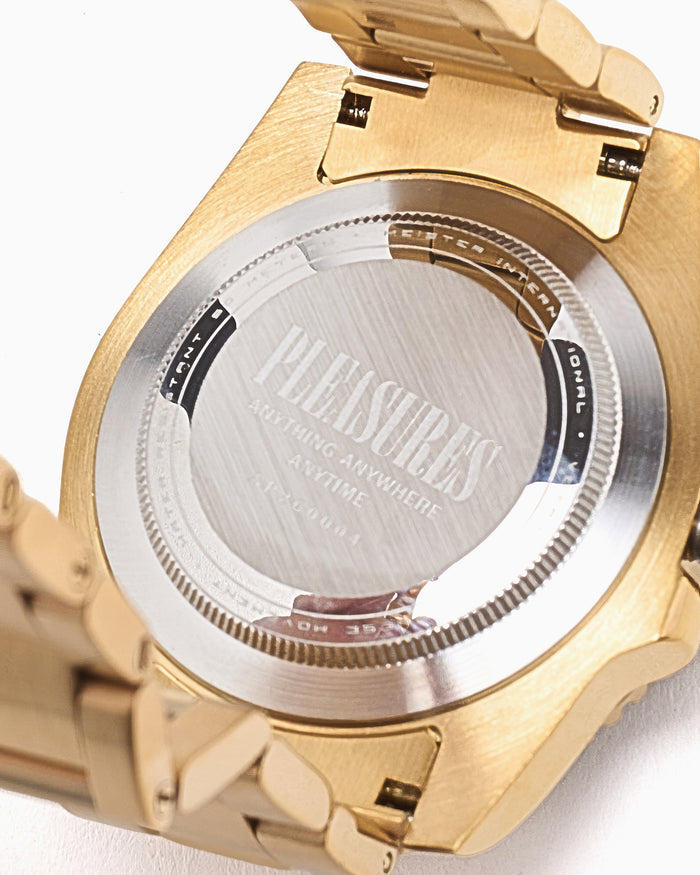 Jewelry Pleasures Anytime Unisex Watch - P26SP050-GOLDBLACK