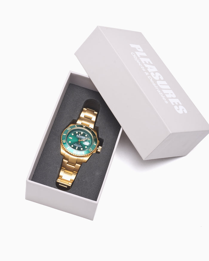 Jewelry Pleasures Anytime Unisex Watch - P26SP050-GOLDGREEN