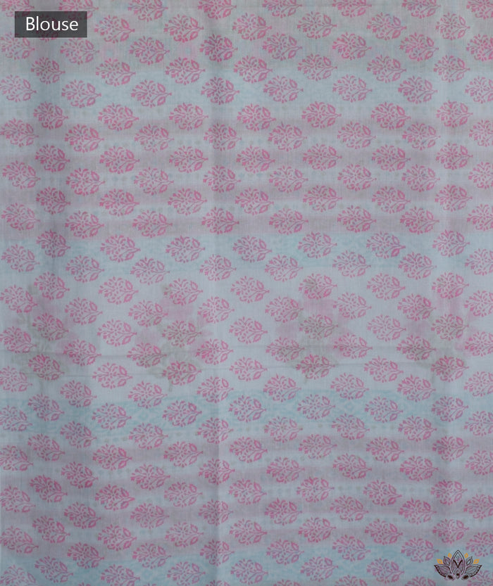 Sanganer cotton handblock saree