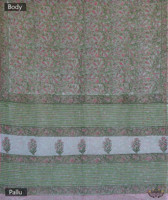 Sanganer Kota handblock saree