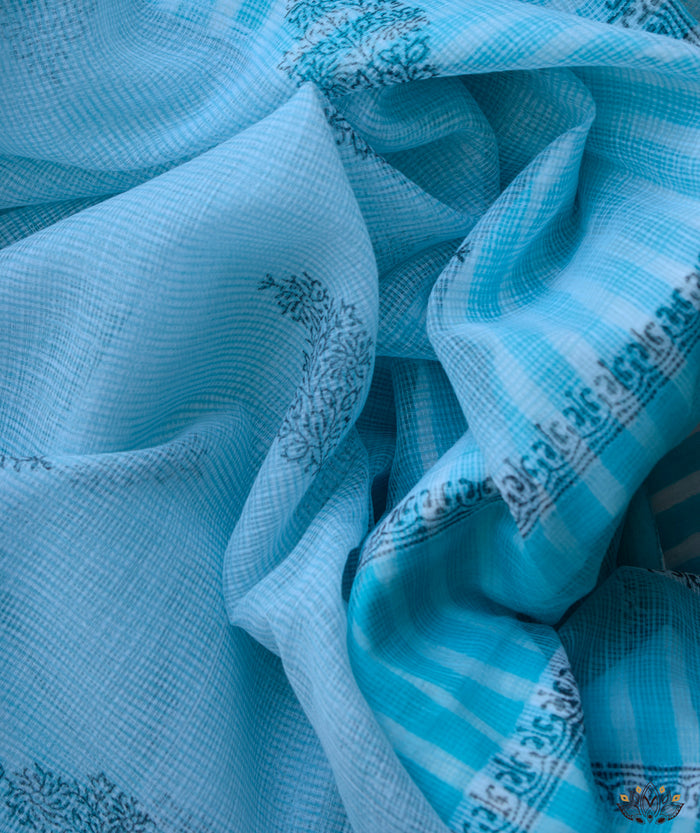 Sanganer Kota handblock saree
