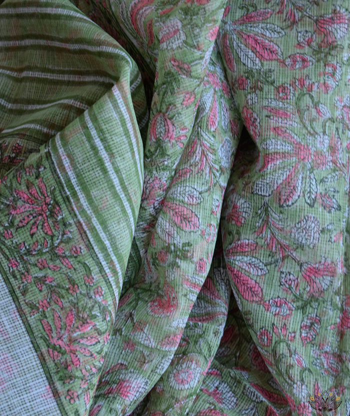 Sanganer Kota handblock saree