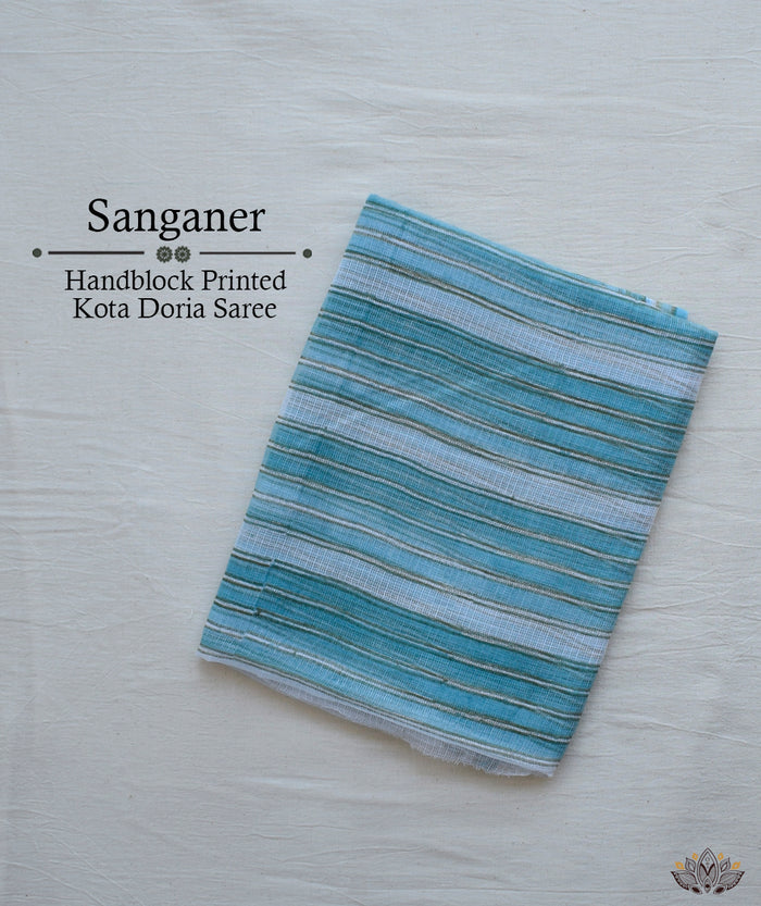 Sanganer Kota handblock saree