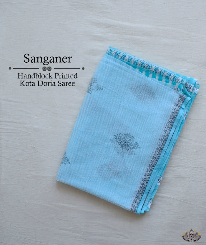 Sanganer Kota handblock saree