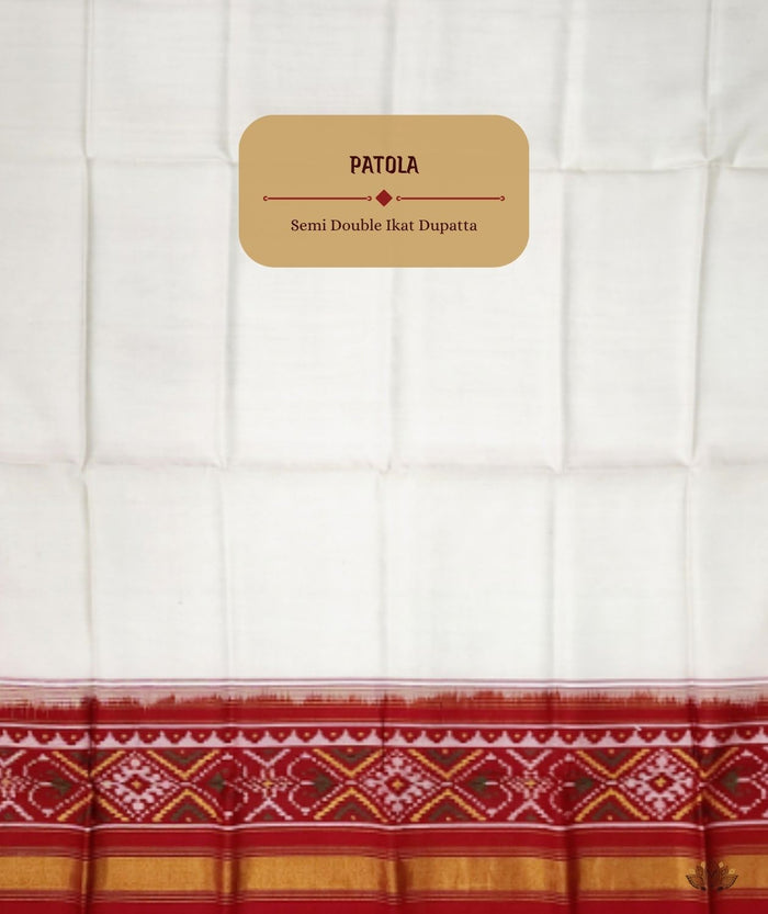 SEMI DOUBLE IKAT PATOLA DUPATTA