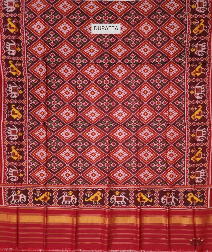 SEMI DOUBLE IKAT PATOLA DUPATTA