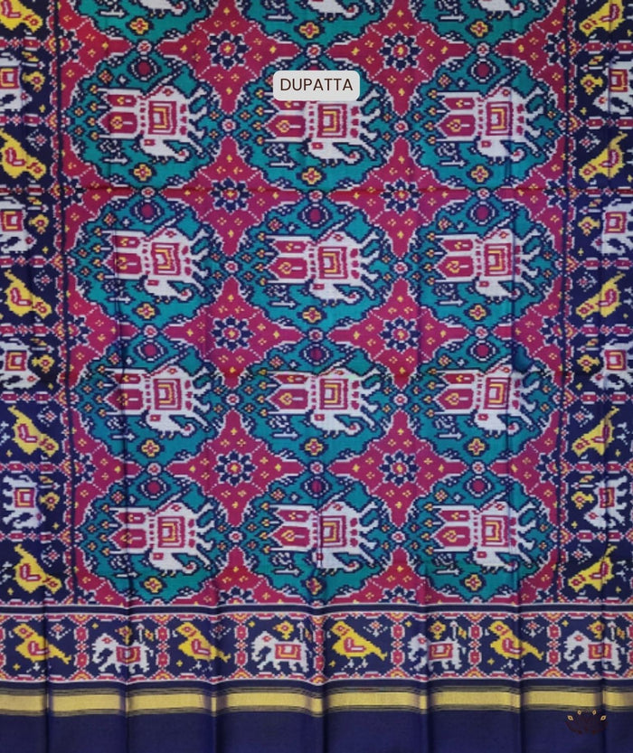 SEMI DOUBLE IKAT PATOLA DUPATTA