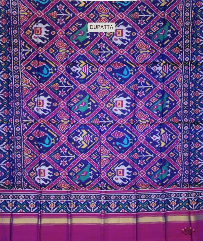 SEMI DOUBLE IKAT PATOLA DUPATTA