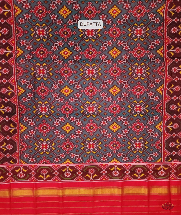 SEMI DOUBLE IKAT PATOLA DUPATTA