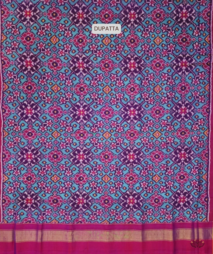 SEMI DOUBLE IKAT PATOLA DUPATTA