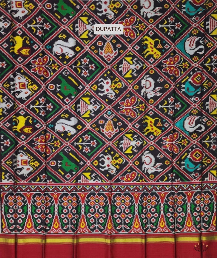 SEMI DOUBLE IKAT PATOLA DUPATTA
