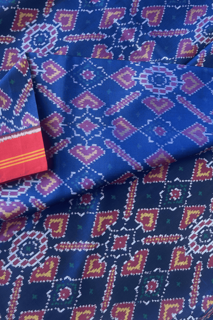 SEMI-DOUBLE IKAT PATOLA YARDAGE