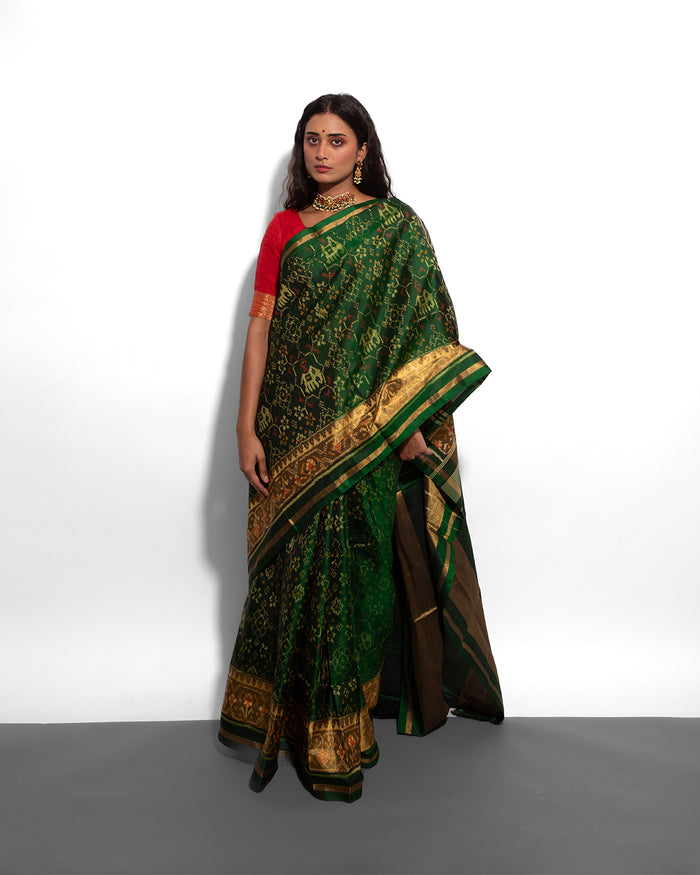 Silk Single Ikat Patola Saree