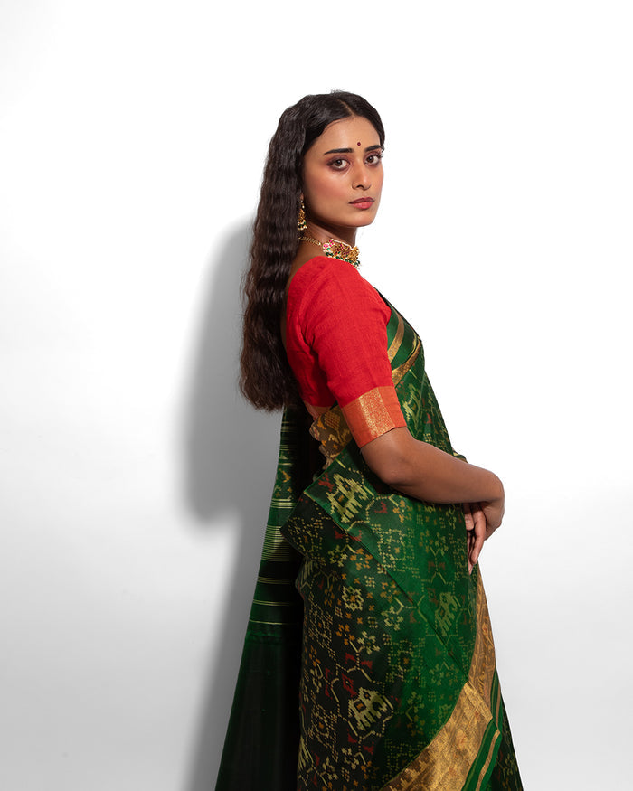 Silk Single Ikat Patola Saree