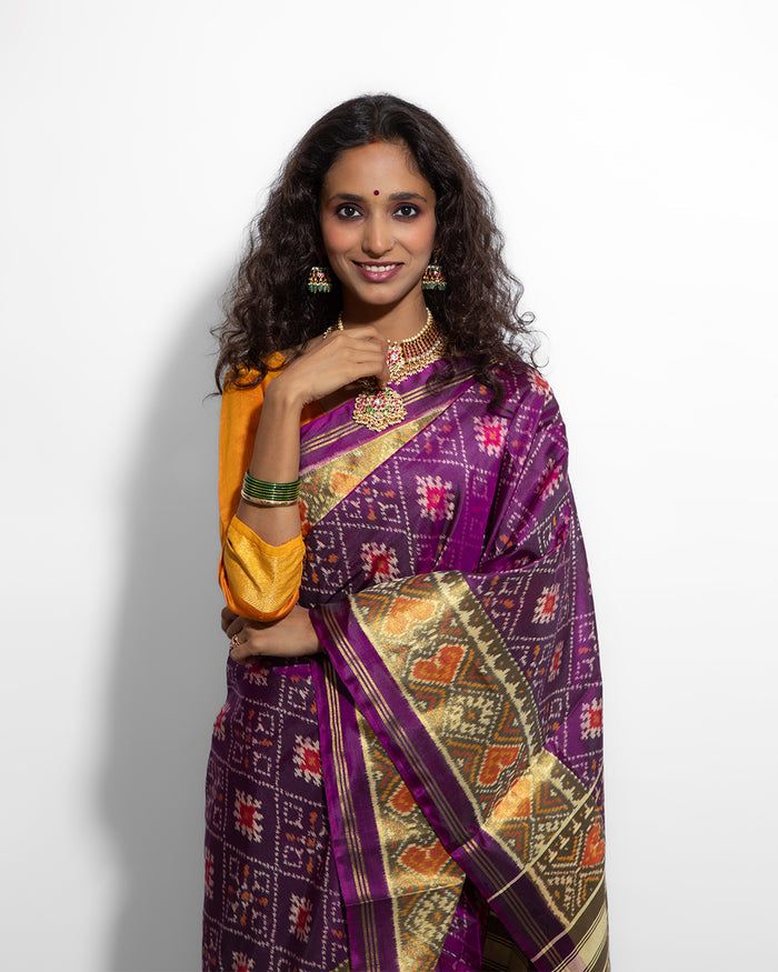 Silk Single Ikat Patola Saree