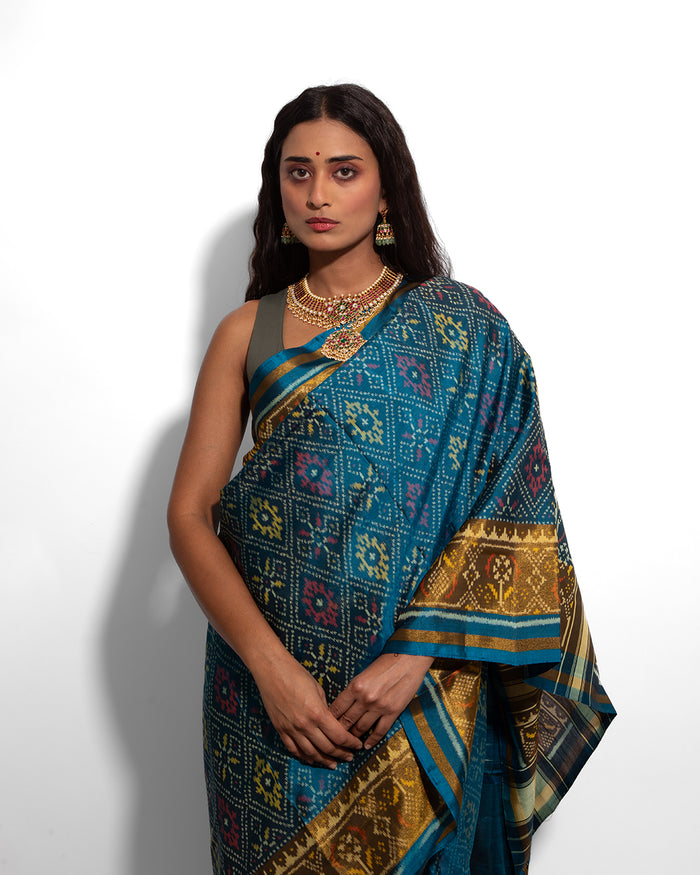 Silk Single Ikat Patola Saree