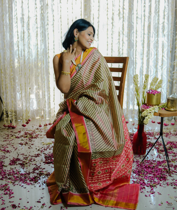 Silk Single Ikat Patola Saree