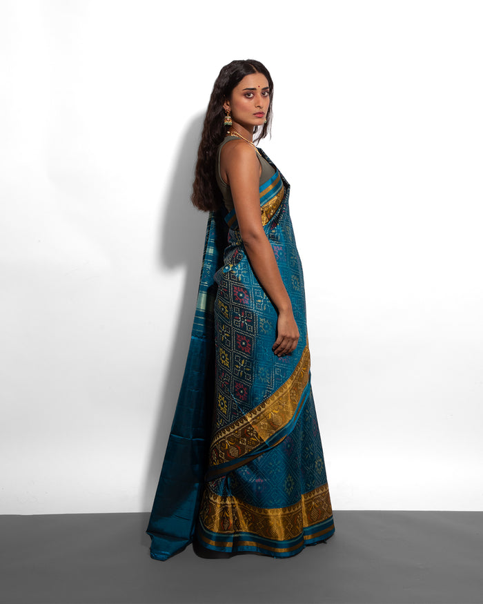 Silk Single Ikat Patola Saree