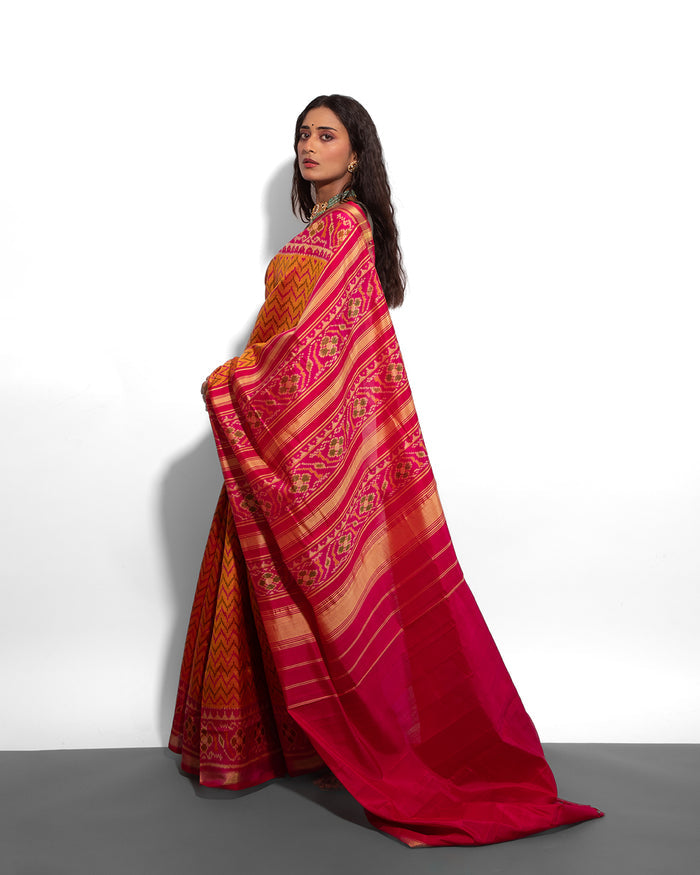 Silk Single Ikat Patola Saree
