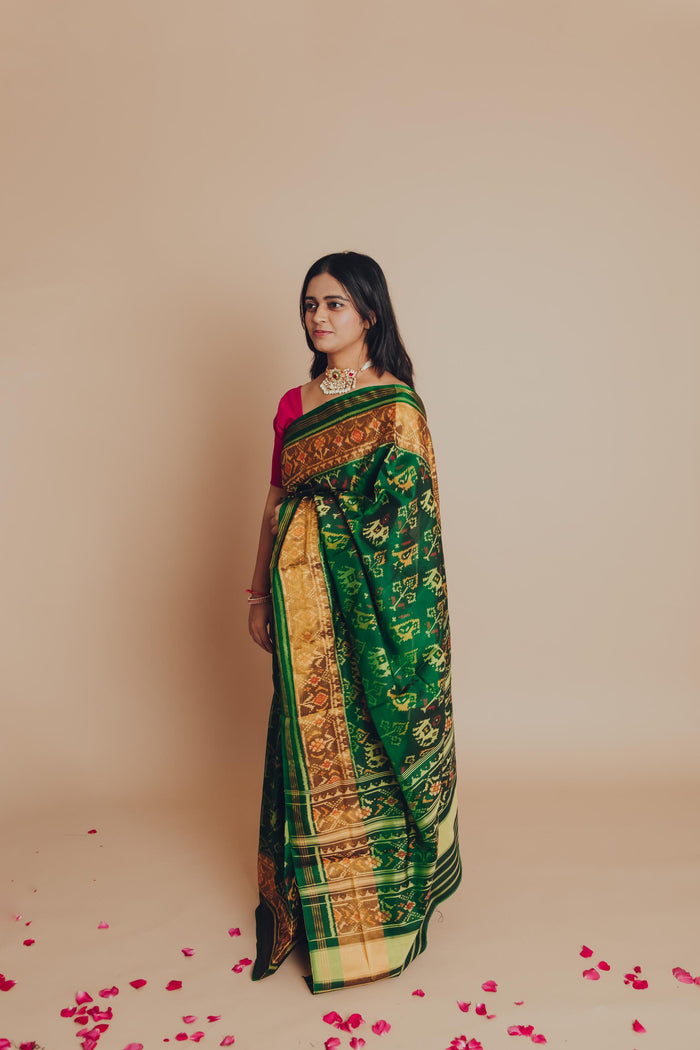 Silk Single Ikat Patola Saree