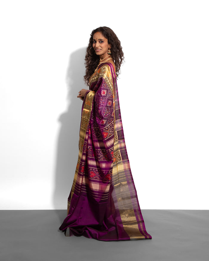 Silk Single Ikat Patola Saree