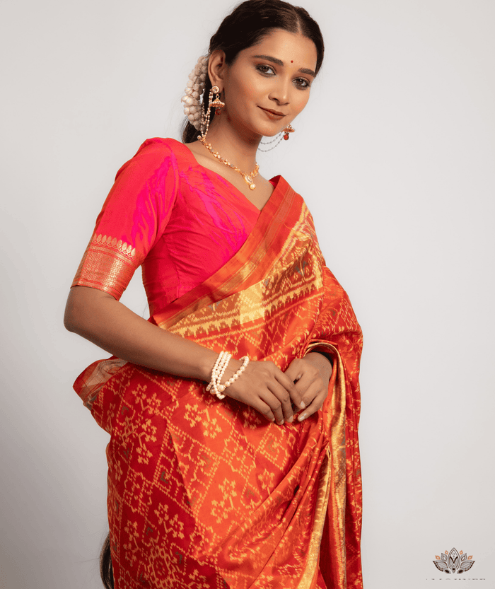 Silk Single Ikat Patola Saree