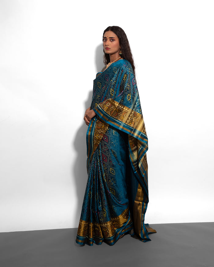 Silk Single Ikat Patola Saree