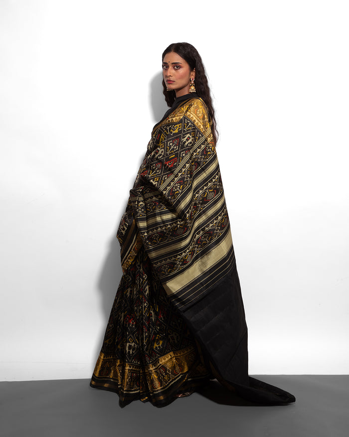 Silk Single Ikat Patola Saree