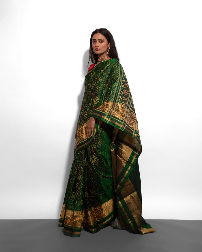 Silk Single Ikat Patola Saree