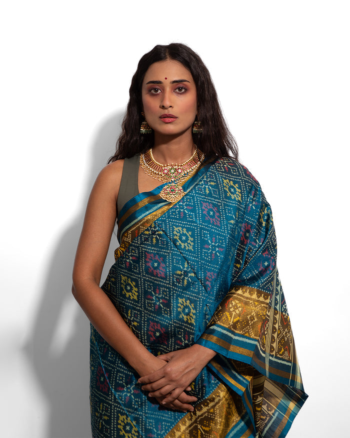 Silk Single Ikat Patola Saree