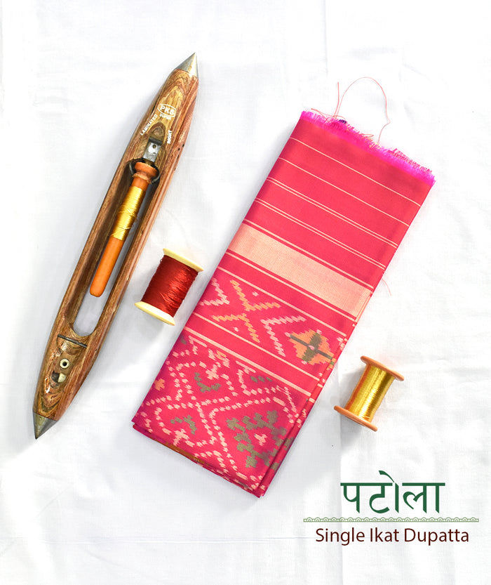 Single Ikat Patola Dupatta