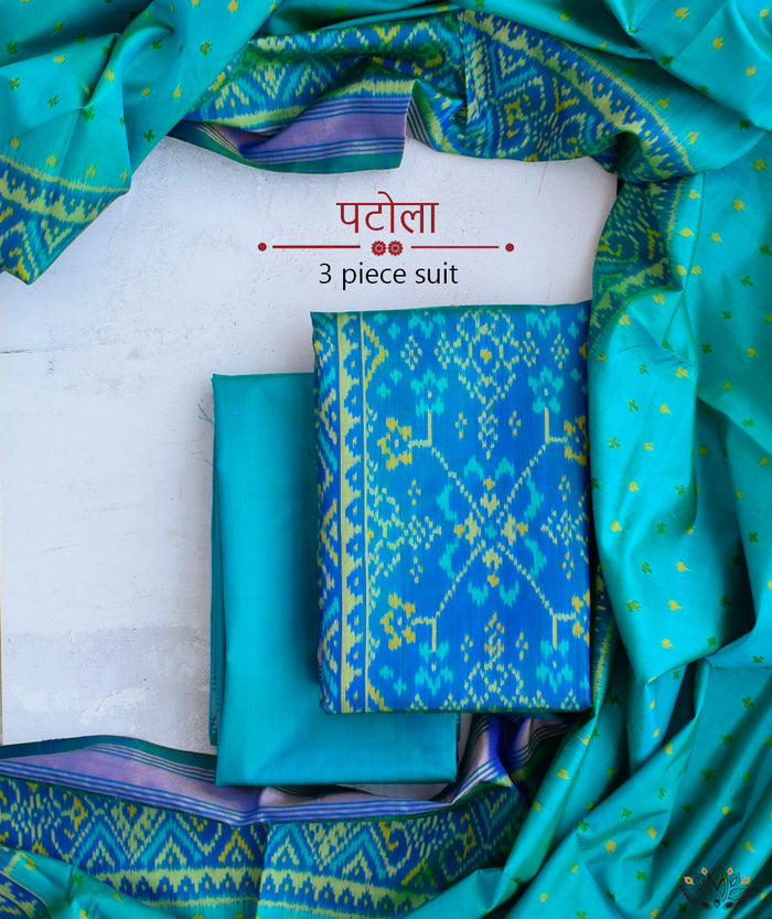 Single Ikat Patola Suit Piece